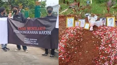 Heboh Aksi Demo Tolak Pemindahan Makam Vanessa Angel Ormas Bkn Sebut