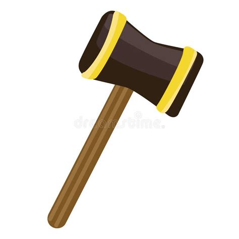 Mallet Isolated Illustration Stock Vector Illustration Of Hammer