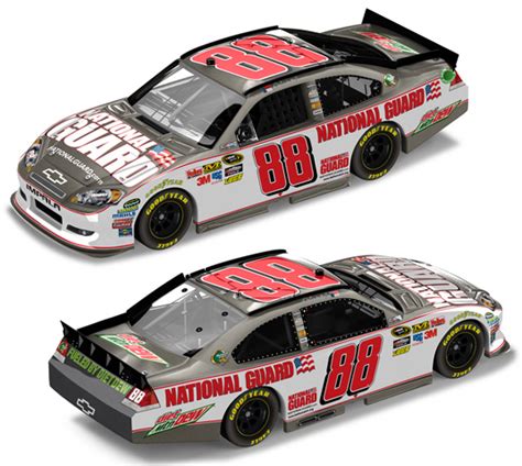 2012 Dale Earnhardt Jr 88 National Guard Brushed Metal Diecast