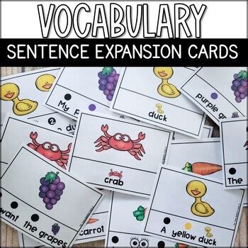 Sentence Expansion Cards Expanding Utterances Increasing Words MLU