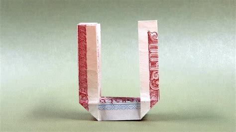 Phong Tran Origami Money Size 1x2 Letter U Money Origami YouTube