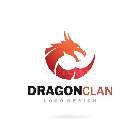 Dragon Logo Myth Animal Icon Stock Vector Illustration Of Symbol