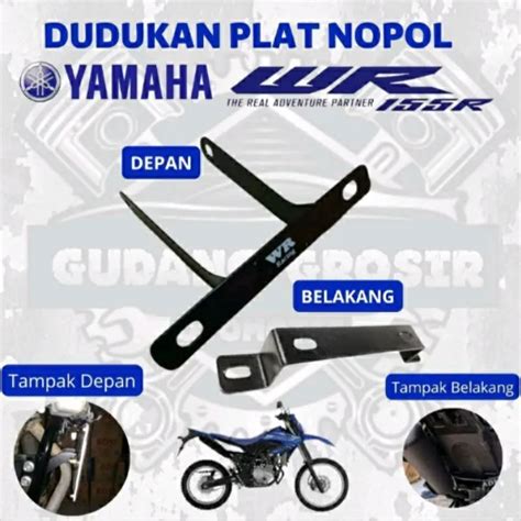 Dudukan Plat Nomor Depan Belakang Wr Wr Set Baut Lazada Indonesia