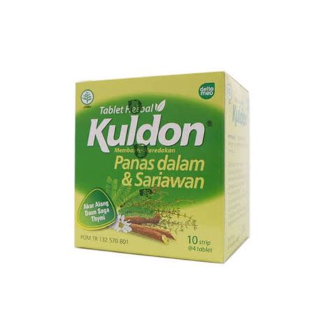 Jual Kuldon Tablet Herbal Panas Dalam Sariawan Obat 10strip 10x4 40 S