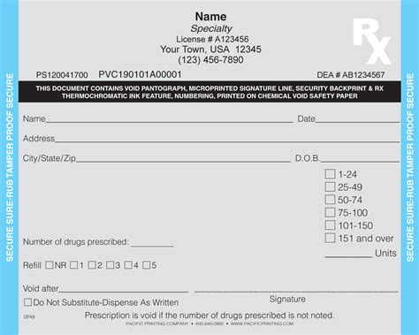 Secure Prescription Pads