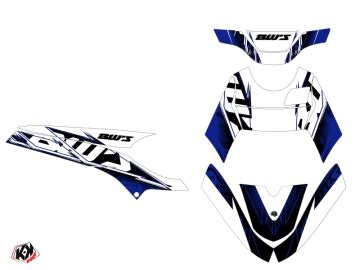 Yamaha Bws Scooter Mission Graphic Kit Blue Kutvek