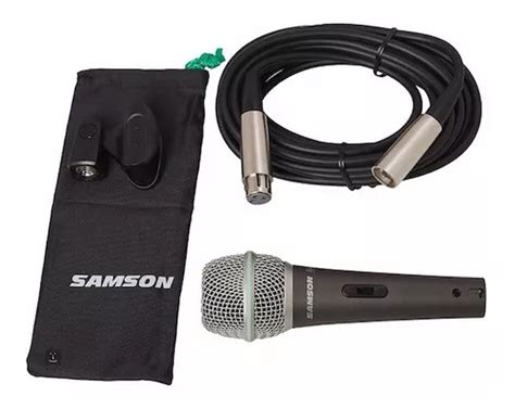 Micrófono Samson Q4 Dinámico Supercardioide Negro Accesorios