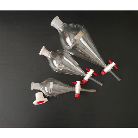 Separating Funnel PTFE Key Squibb Shape 100 Ml 250 Ml 500 Ml 1000ml