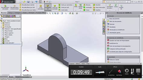 Modelando Uma Pe A Simples Solidworks Youtube