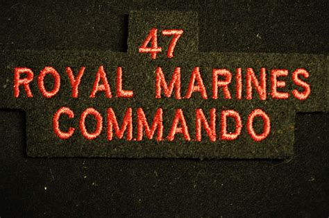 British Army 41 47 48 Royal Marine Commandos Ww2 Type Sew On