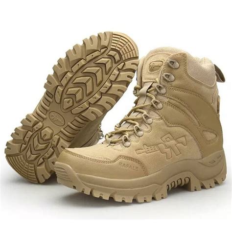 Mens Army Commando Combat Desert Outdoor Hiking Boots Landing Tactical Military Shoes Wish