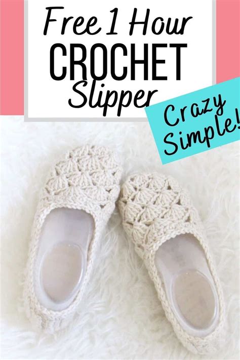 This One Hour Slipper Will Be Your Go To Crochet Pattern For Slippers