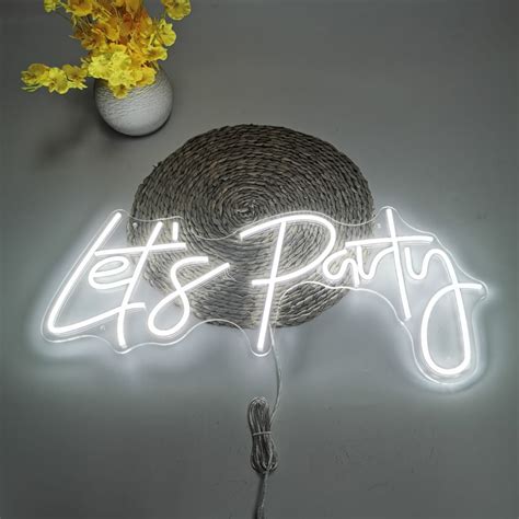 Buy Lets Party Neon Sign Cool White Balloons4u