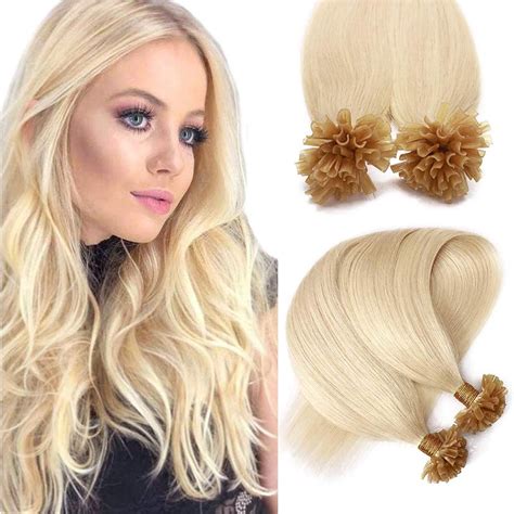 Pre Bonded Hair Extensions 100 Strands 1g S Keratin U Tip Nail Fusion