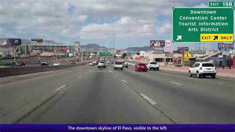 Westbound Interstate 10 In El Paso Texas Youtube