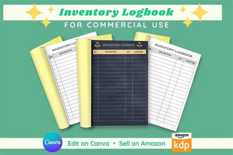 Inventory Logbook Canva Grafika Przez Splendid Profits Creative Fabrica