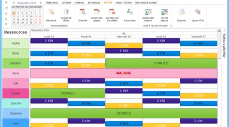 Planning Horaire Hebdomadaire Gratuit Young Planneur