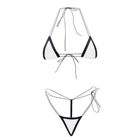 Utsjkr Savings Bikini Set For Women Extreme Triangle Top G String