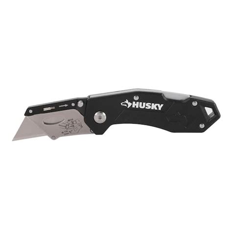 Husky Folding Lock Back Utility Knife 00057 The Home Depot