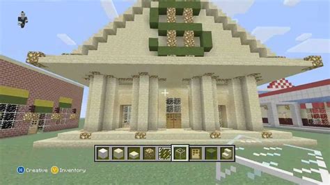 Minecraft Lets Build A Bank Part 1 Youtube