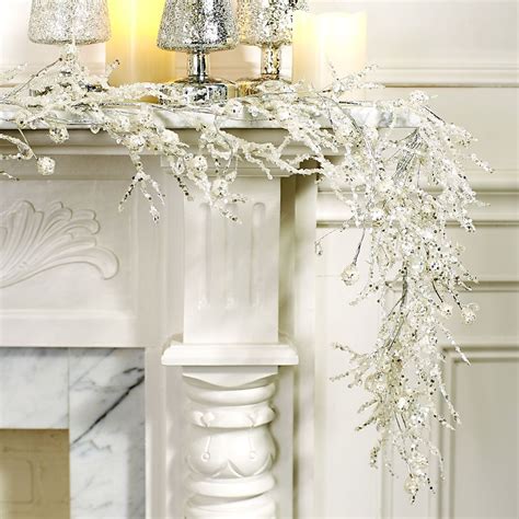 10+ White And Silver Garland – DECOOMO