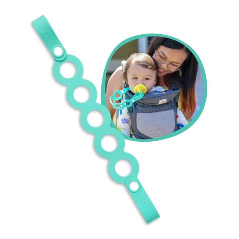 Morepeas On The Go Stretchable Silicone Tether Pacifier Clip Sippy Cup Strap And