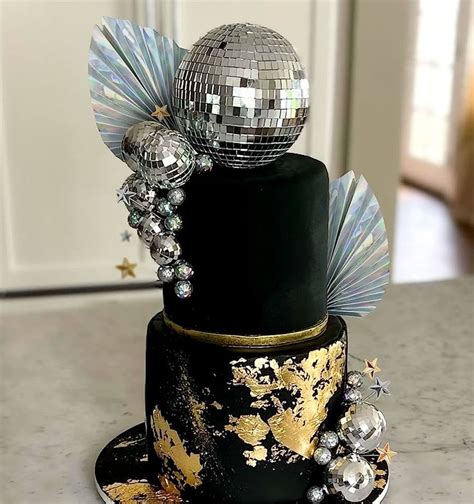 Disco Party Cake Decorations