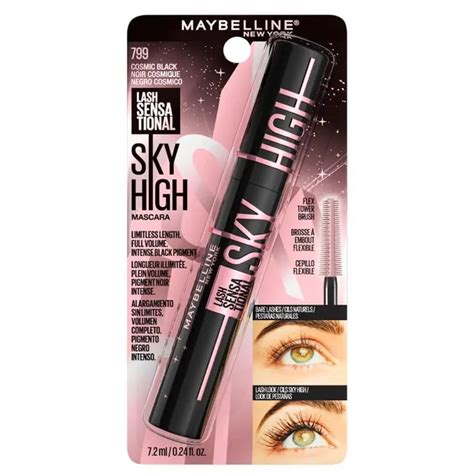 Máscara De Pestañas Maybelline Sky High Cosmic Black Lavable Aruma