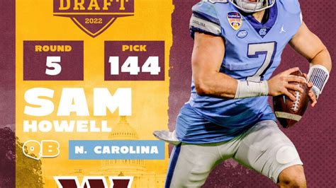 2022 Nfl Draft Washington Commanders Select Sam Howell