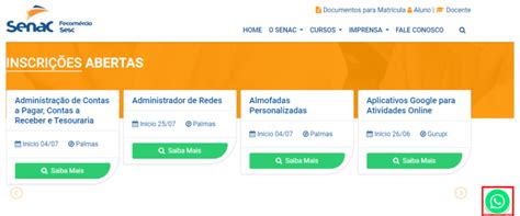 Senac To 2024 Inscrições E Vagas Senac Cursos Grátis Ead