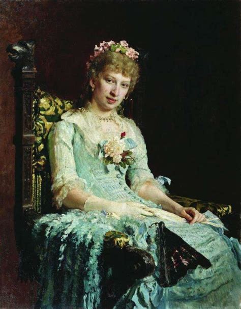 Женский портрет (Е.Д. Боткина). 1881 - Репин Илья Ефимович | Ilya repin ...