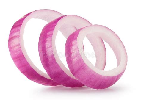 Purple Onion Rings Isolated on a White Background Stock Photo - Image of fresh, white: 190329456