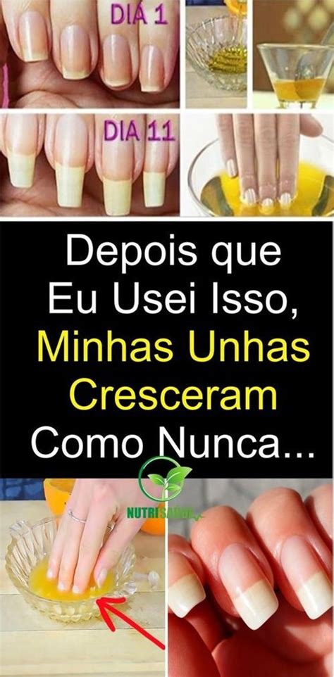 Passe Vez Para Acelerar O Crescimento Das Unhas Unha Crescer Como