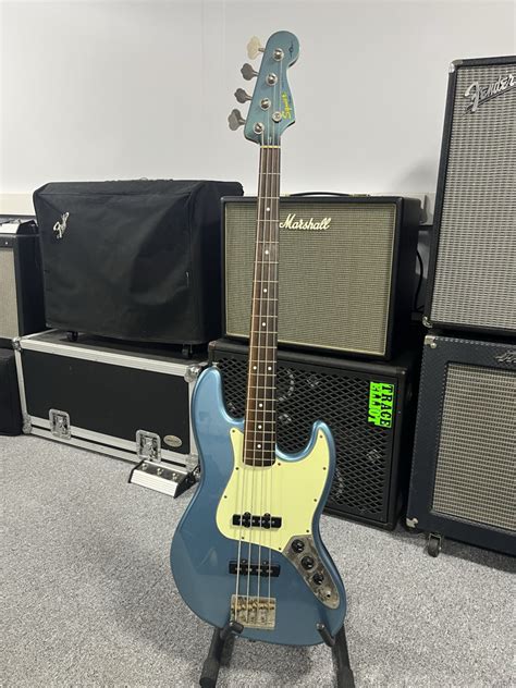 Pending Squier James Johnston Signature Jazz Bass Lake Placid Blue £300 Sold Basses