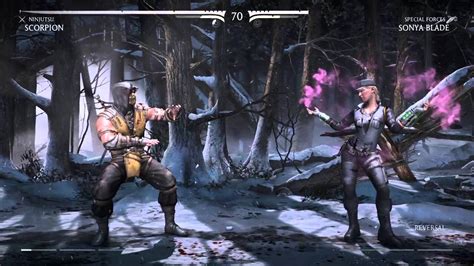 Mortal Kombat X Scorpion VS Sonya Blade YouTube