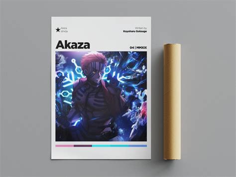 Akaza Poster Minimalist Poster Anime Poster Wall Art Wall Decor