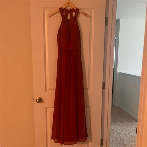 Azazie Rust Bridesmaid Dress Worn Once Custom Size To A Size 2 And