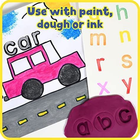 Ready Learn Easy Grip Dough And Paint Stampers Lowercase Alphabet