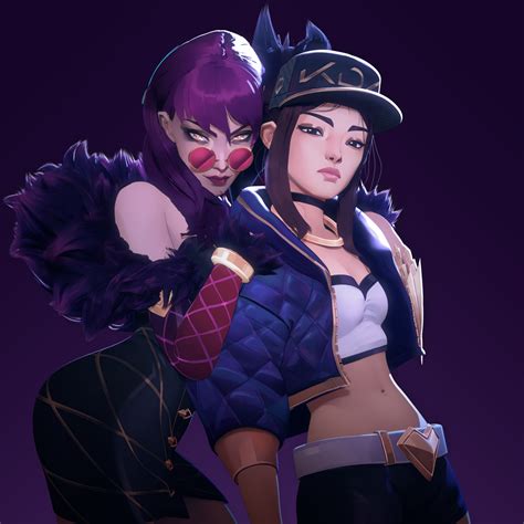 2932x2932 Kda Akali And Evelynn League Of Legends Ipad Pro Retina