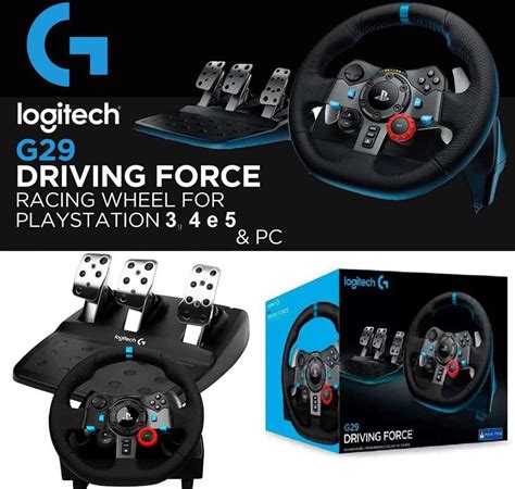 Volante Logitech G Driving Force Para Ps Ps Ps E Pc Promotop