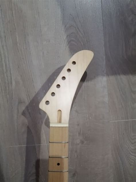 22 Fret Maple Banana Headstock Guitar Neck Reverb