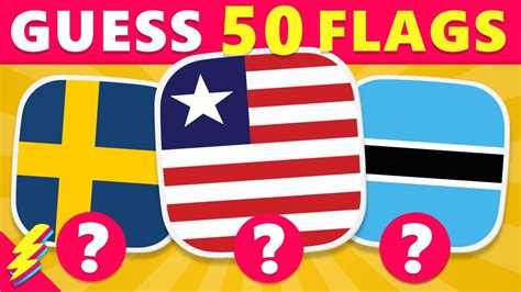 Guess The Flag Quiz 50 Countries Hard Level Youtube