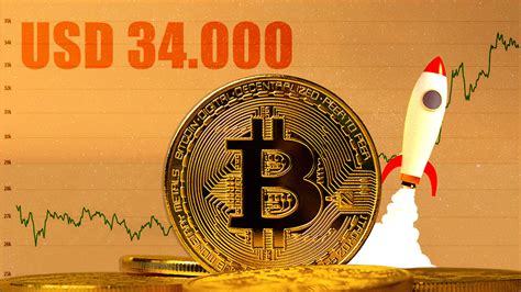 Bitcoin alcanza precio de 34 000 dólares con volumen de comercio récord