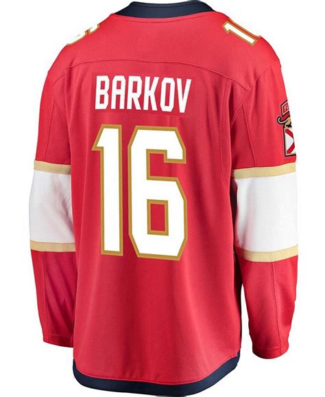 Fanatics Mens Aleksander Barkov Red Florida Panthers Premier Breakaway