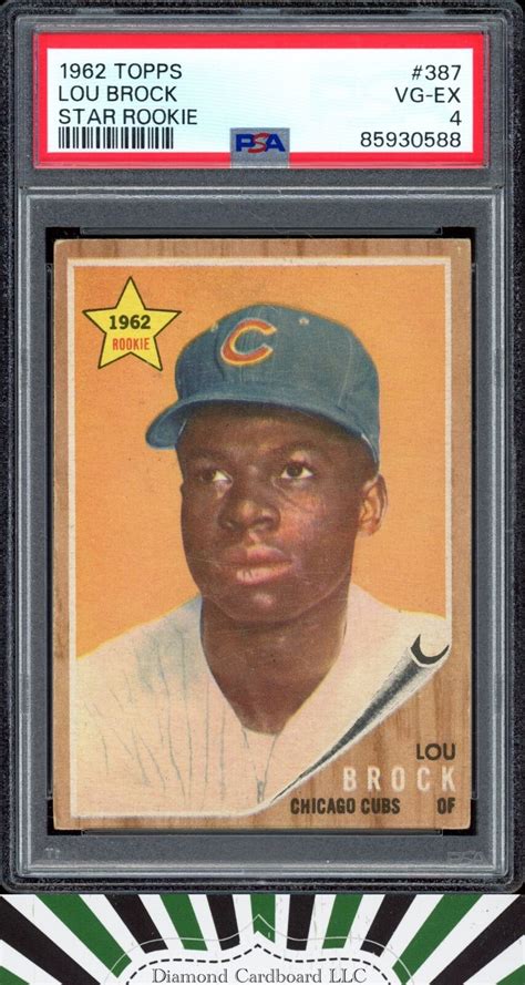 Topps Lou Brock Psa Vg Ex Rookie Ho Centered F Ebay