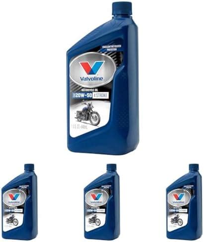 Amazon Valvoline 4 Stroke Motorcycle SAE 20W 50 Motor Oil 1 QT