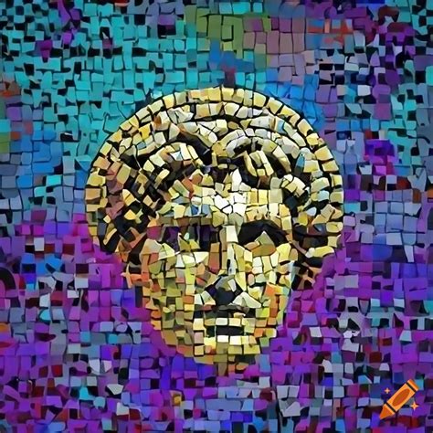 Vibrant Mosaic Of Alexander The Great On Craiyon