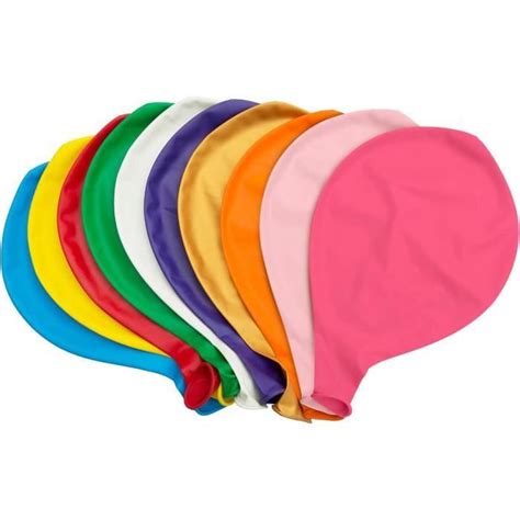 Ballon Géant Gonflable Comius 10 Pcs Grand Ballon Multicolore 90Cm