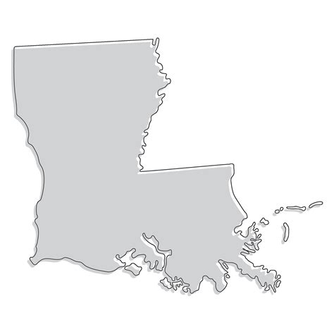 Louisiana State Map Map Of The Us State Of Louisiana 38727270