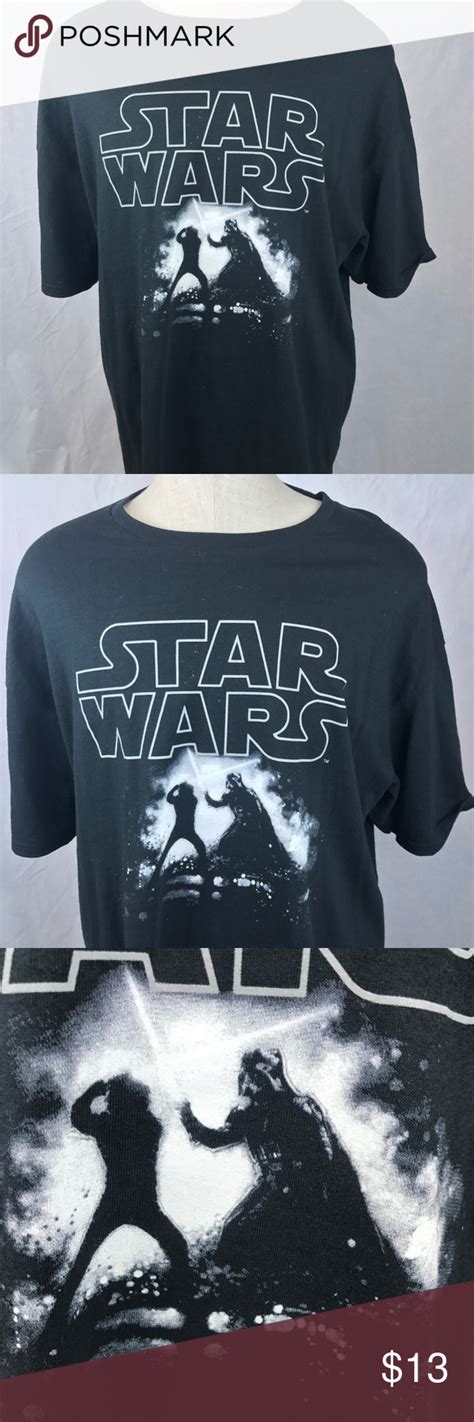 Star Wars Graphic T Shirt Xxl Darth Vader Luke Star Wars Shirts Clothes Design Mens Tops